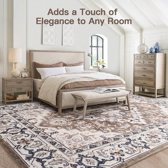 NEW 5x7 Area Rugs for Living Room, Washable Area Rug, Rugs for Bedroom - Picture 3 of 8